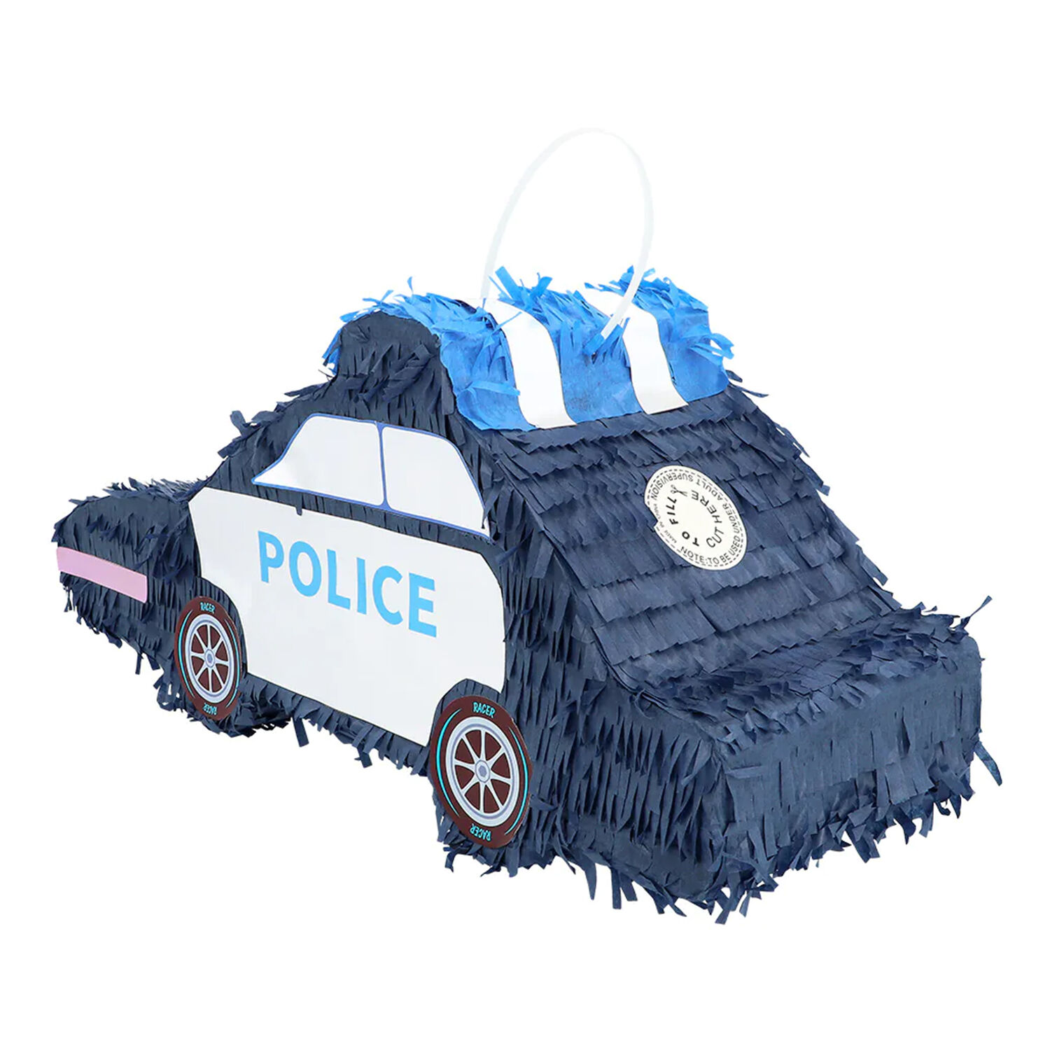 NEU Pinata Polizeiauto fr Kindergeburtstage, 56x23x18 cm Bild 4