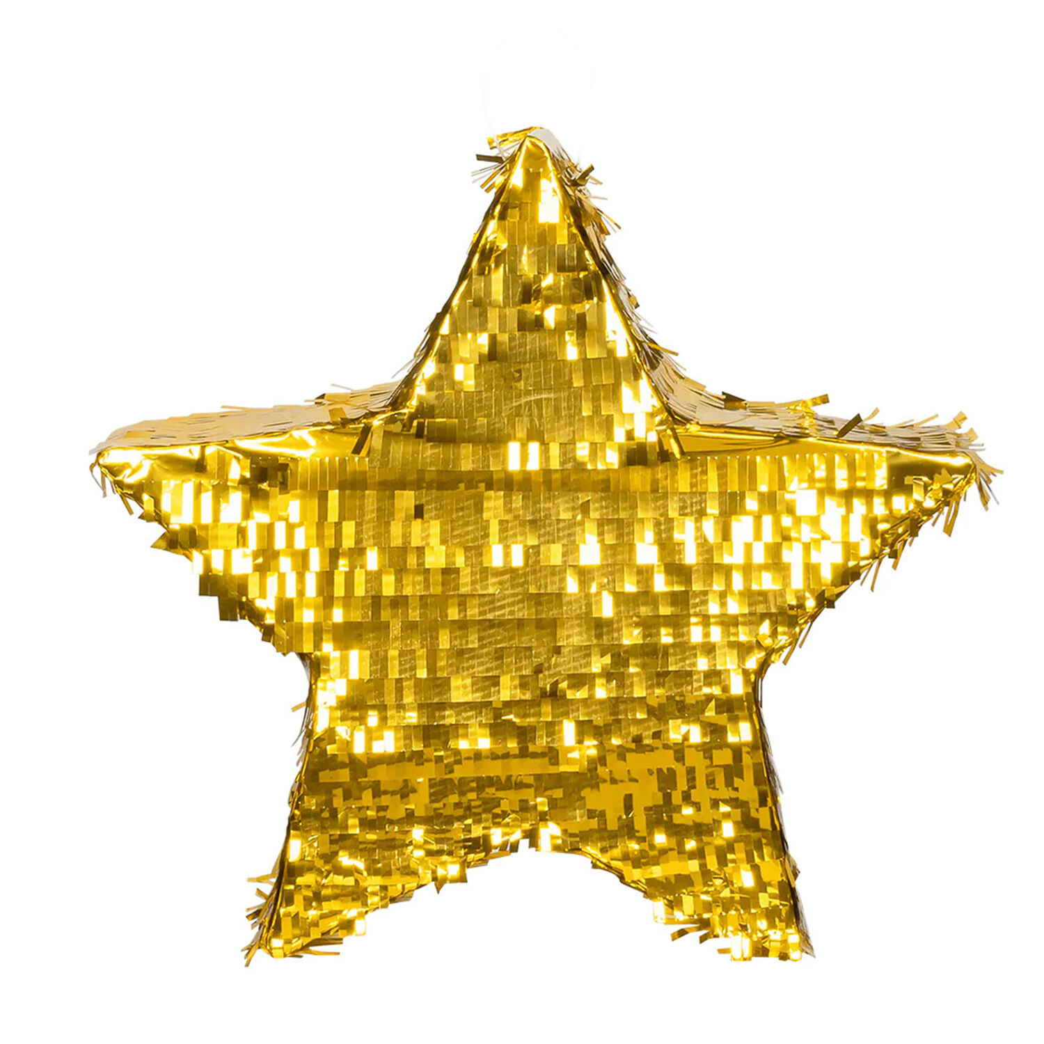NEU Pinata Stern, mit Flitterfolie bedeckt, gold, 44x44cm