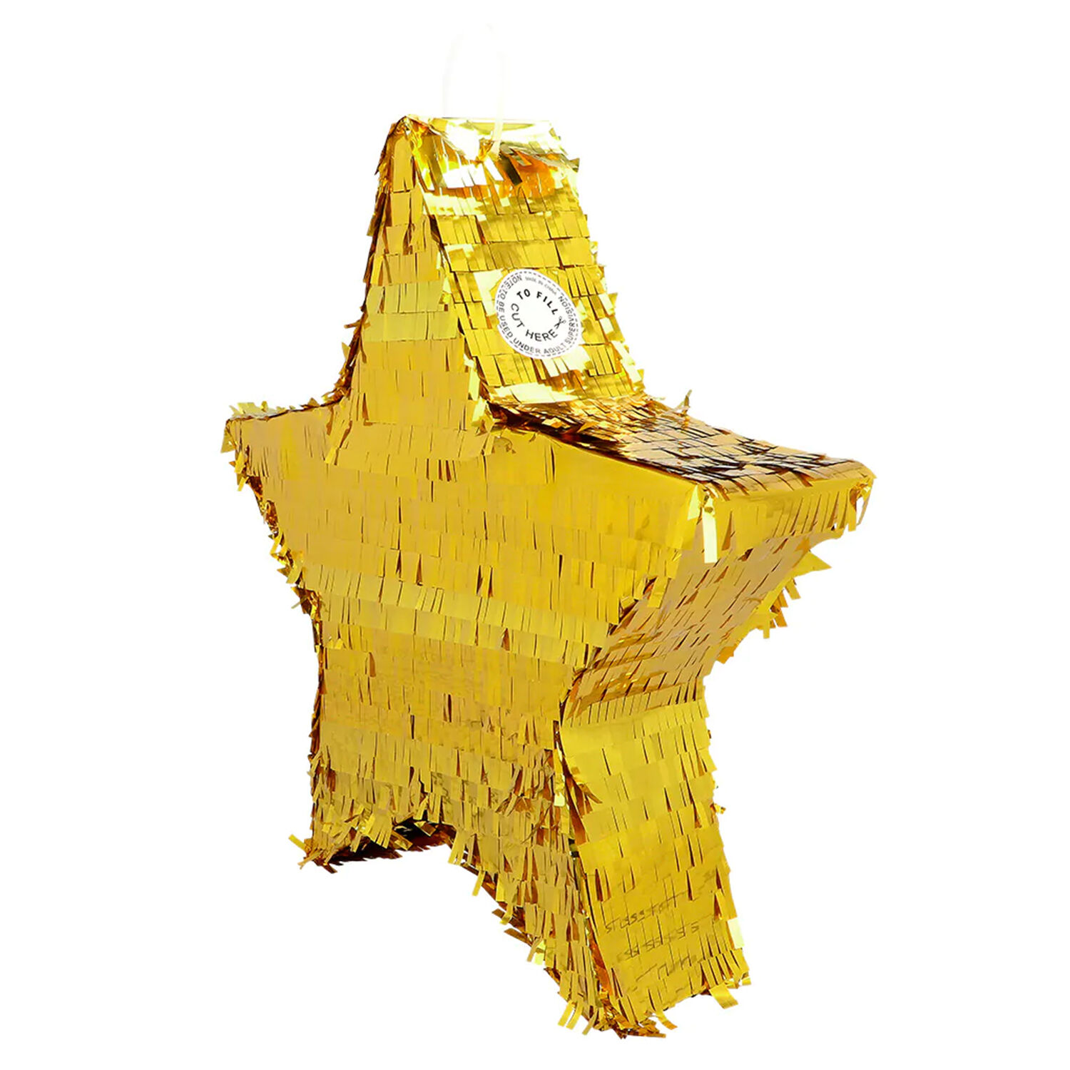 NEU Pinata Stern, mit Flitterfolie bedeckt, gold, 44x44cm Bild 3