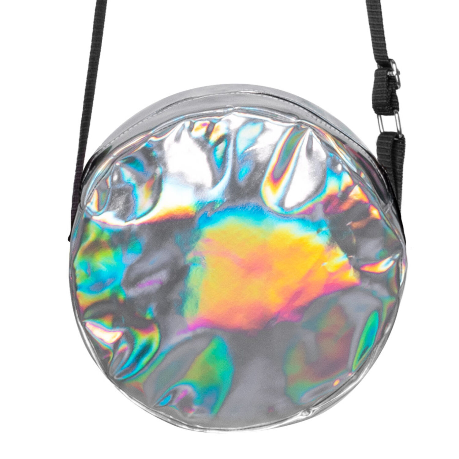 NEU Tasche Holographisch Silber, 20cm Bild 4