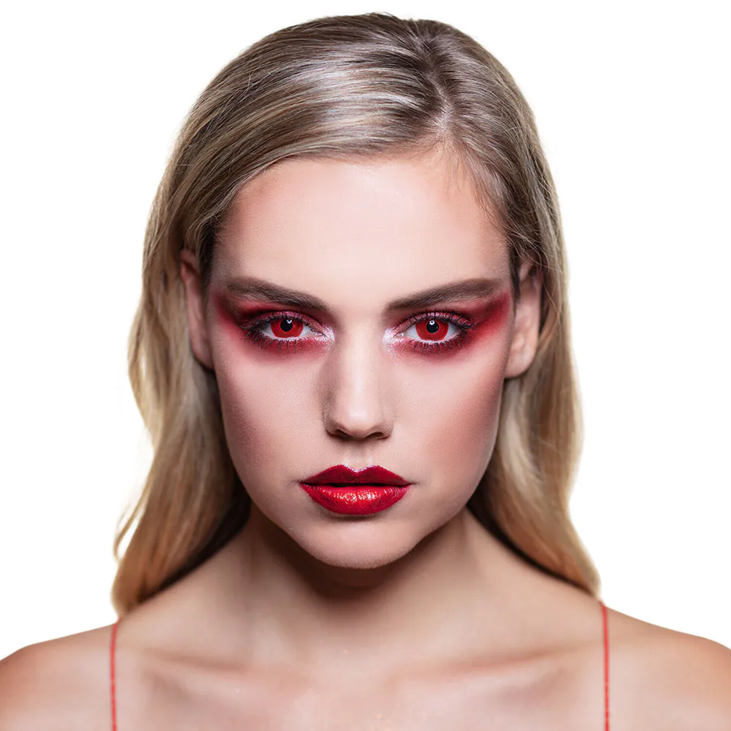 Kontaktlinsen Teufel, rot, drei-Monats-Linsen, zwei St�ck Bild 2