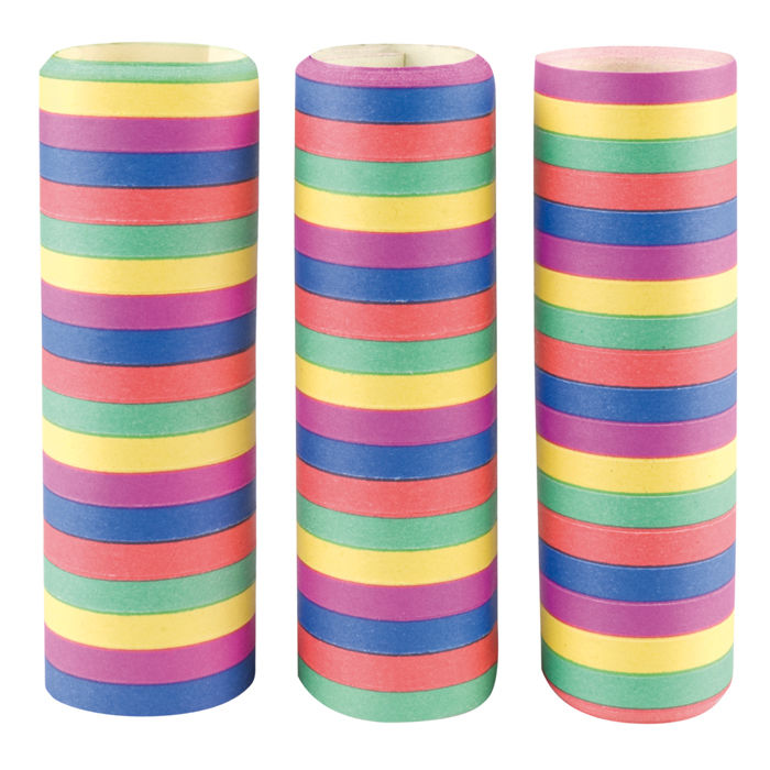 Luftschlangen Standard, 3er Pack PREISHIT