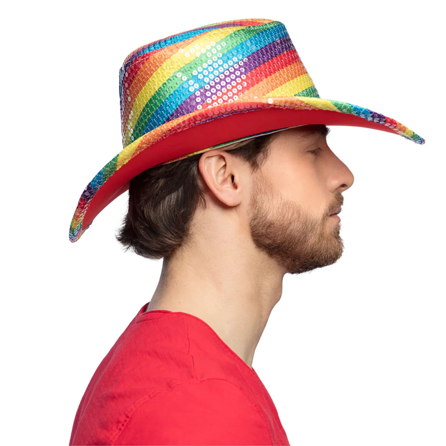 Hut Cowboy Pride, Einheitsgre, Regenbogen Bild 3