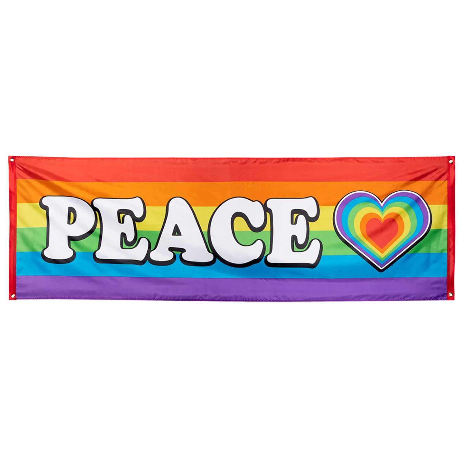 NEU Fahne Regenbogen Peace, 74x220cm