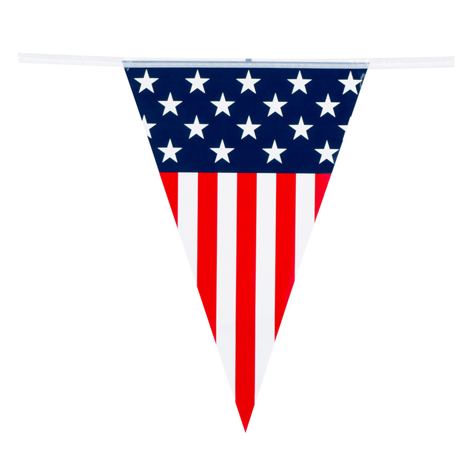 NEU Wimpelkette USA-Party, ca. 6m, aus Kunststoff Bild 2