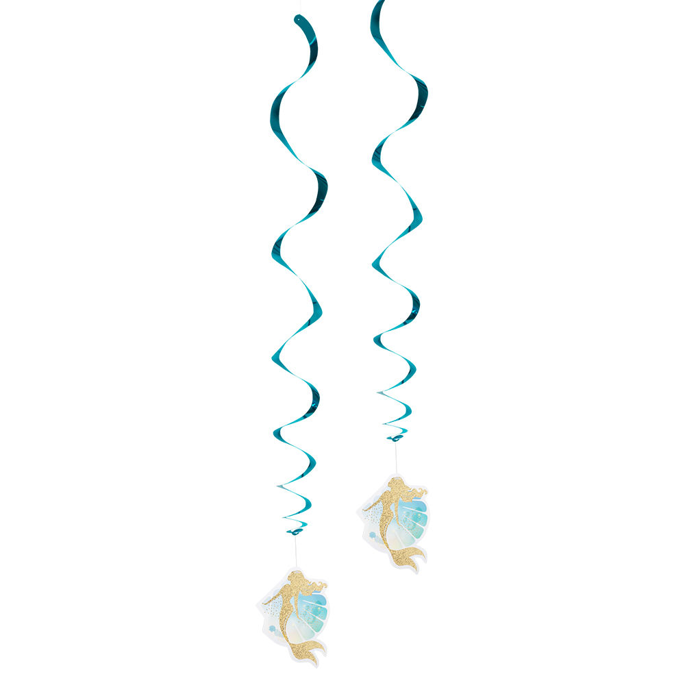 SALE Dekoration Swirls Meerjungfrau, 2 St�ck, 85 cm