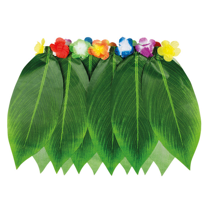 Hawaii-Rock mit Palmblättern, Kunststoff, 40cm