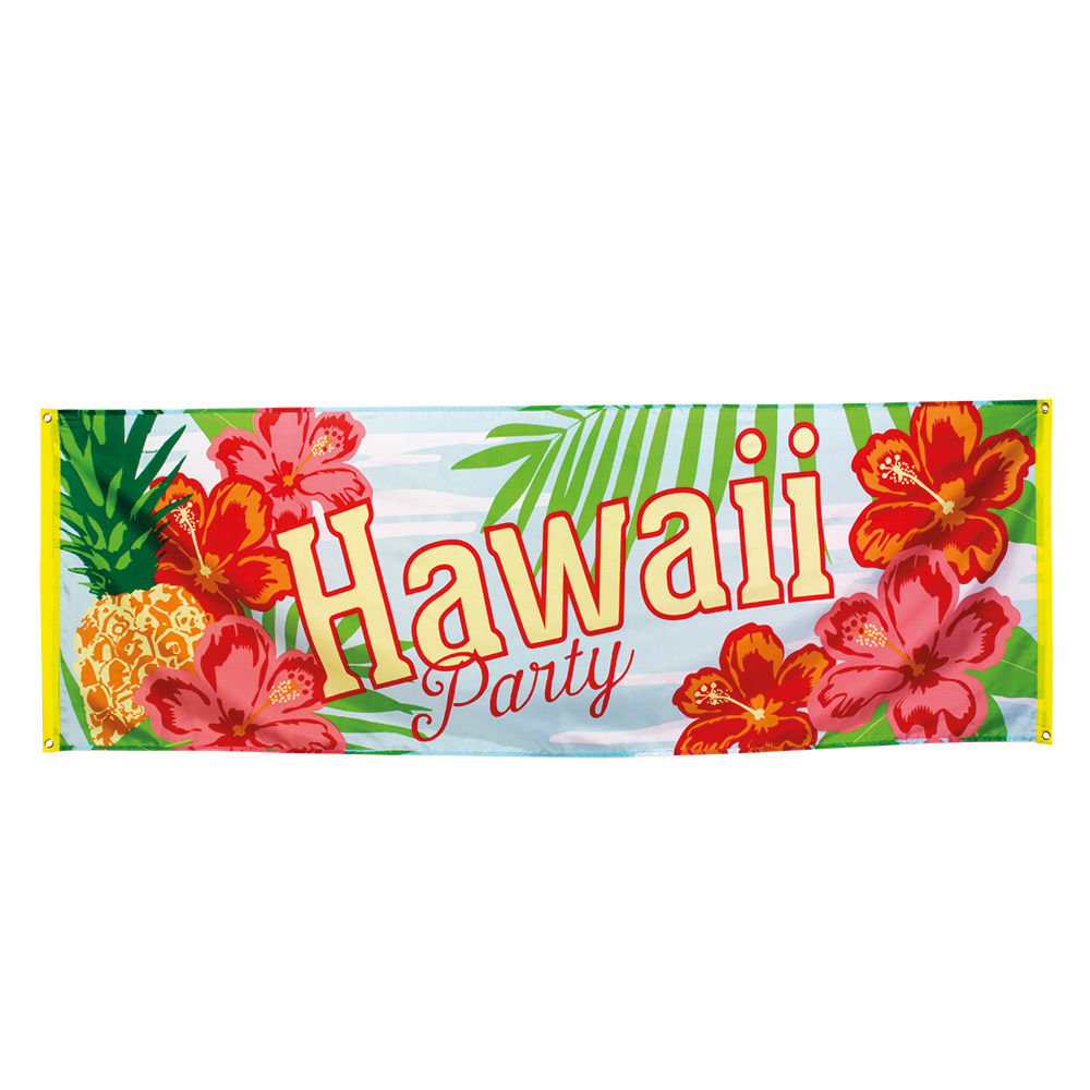 Banner Hawaii Party, 74x220 cm