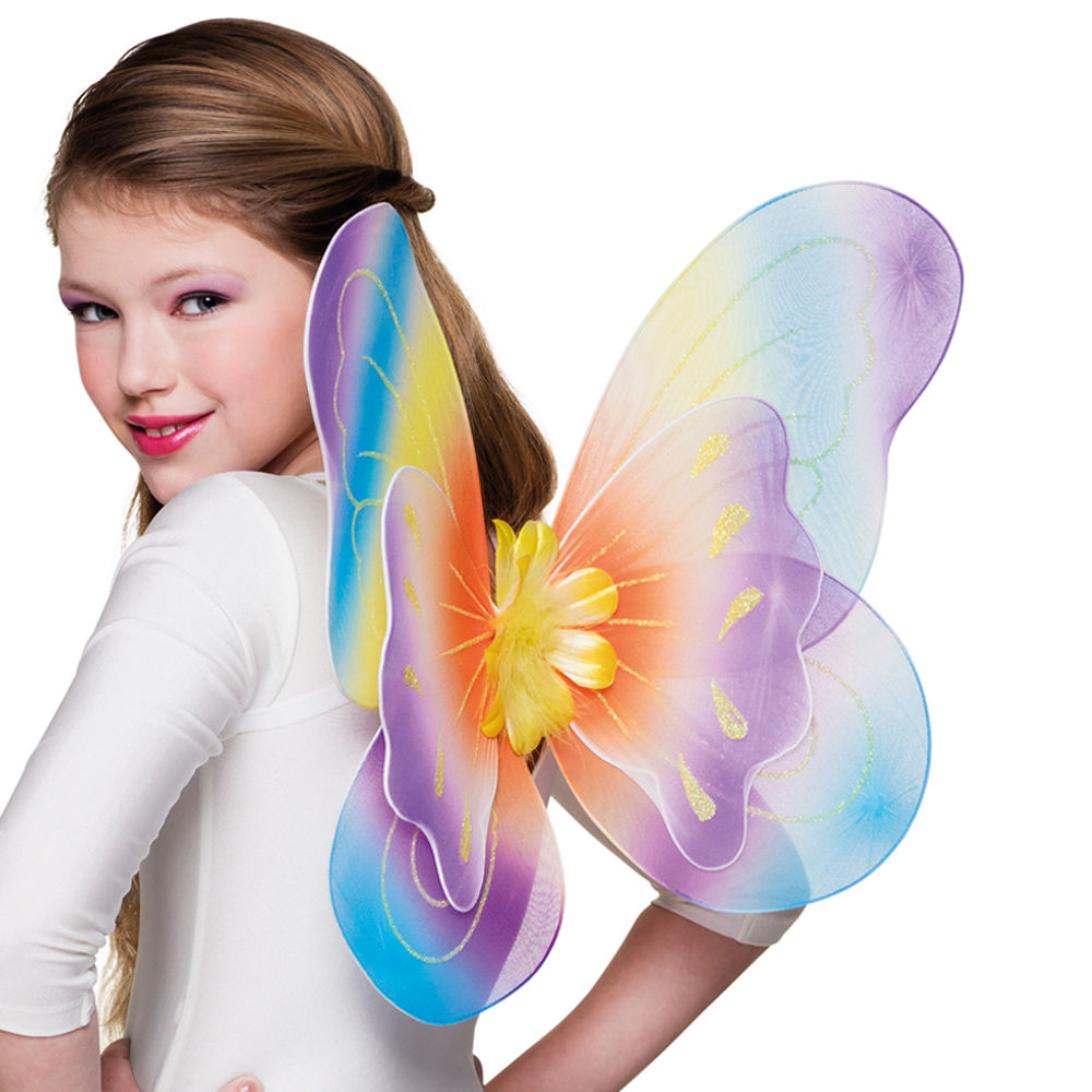 Flügel Schmetterling mit Blume, 40x50 cm