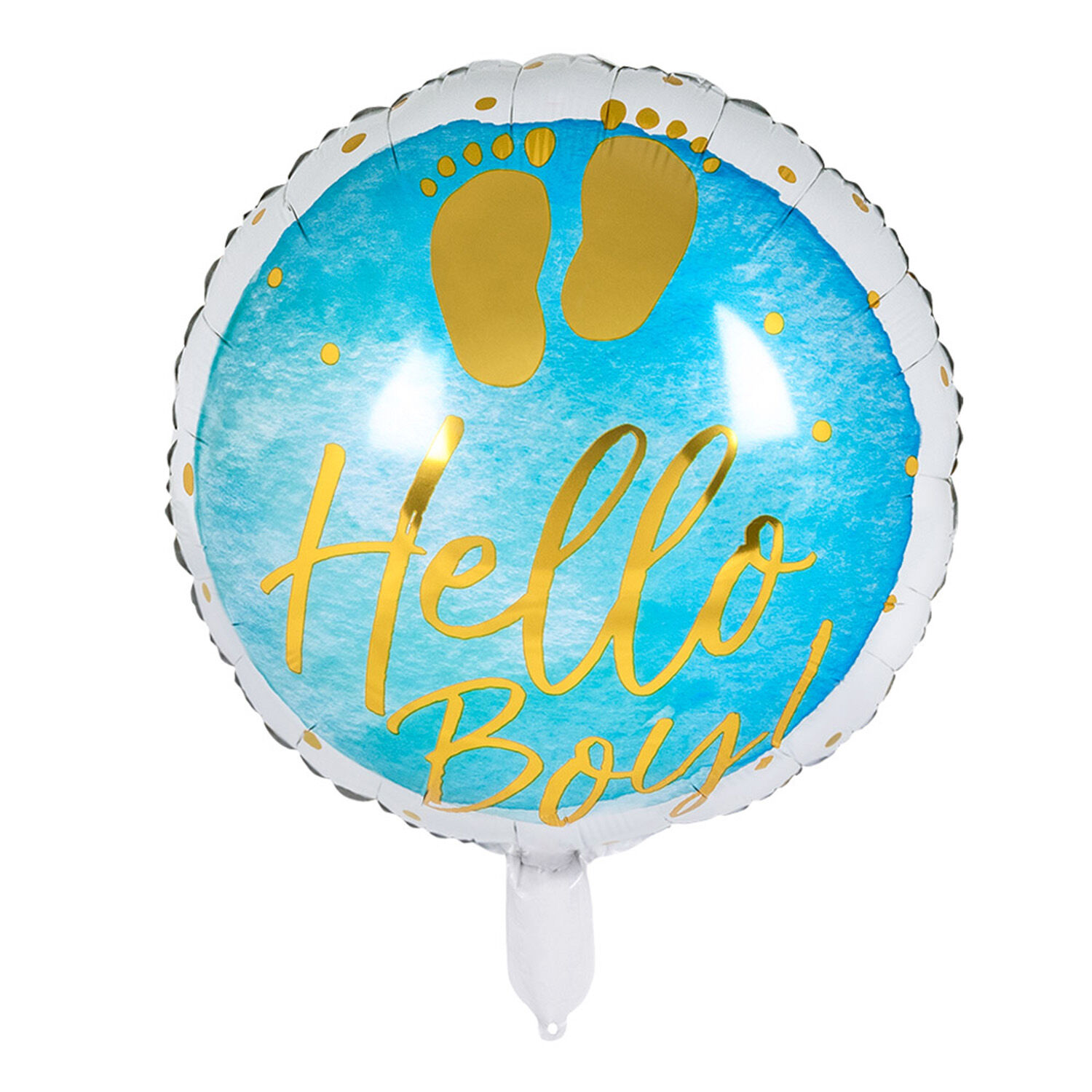 NEU Folienballon Hello Baby, blau, ca. 45cm