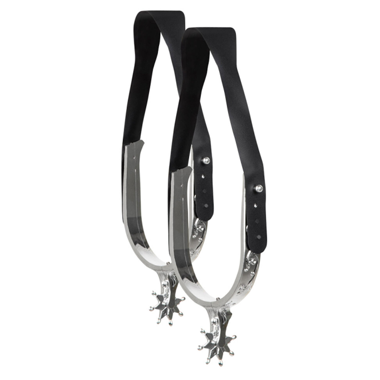 NEU Westernsporen Cowboy / Cowgirl, grenverstellbar, silber, 2 Stck