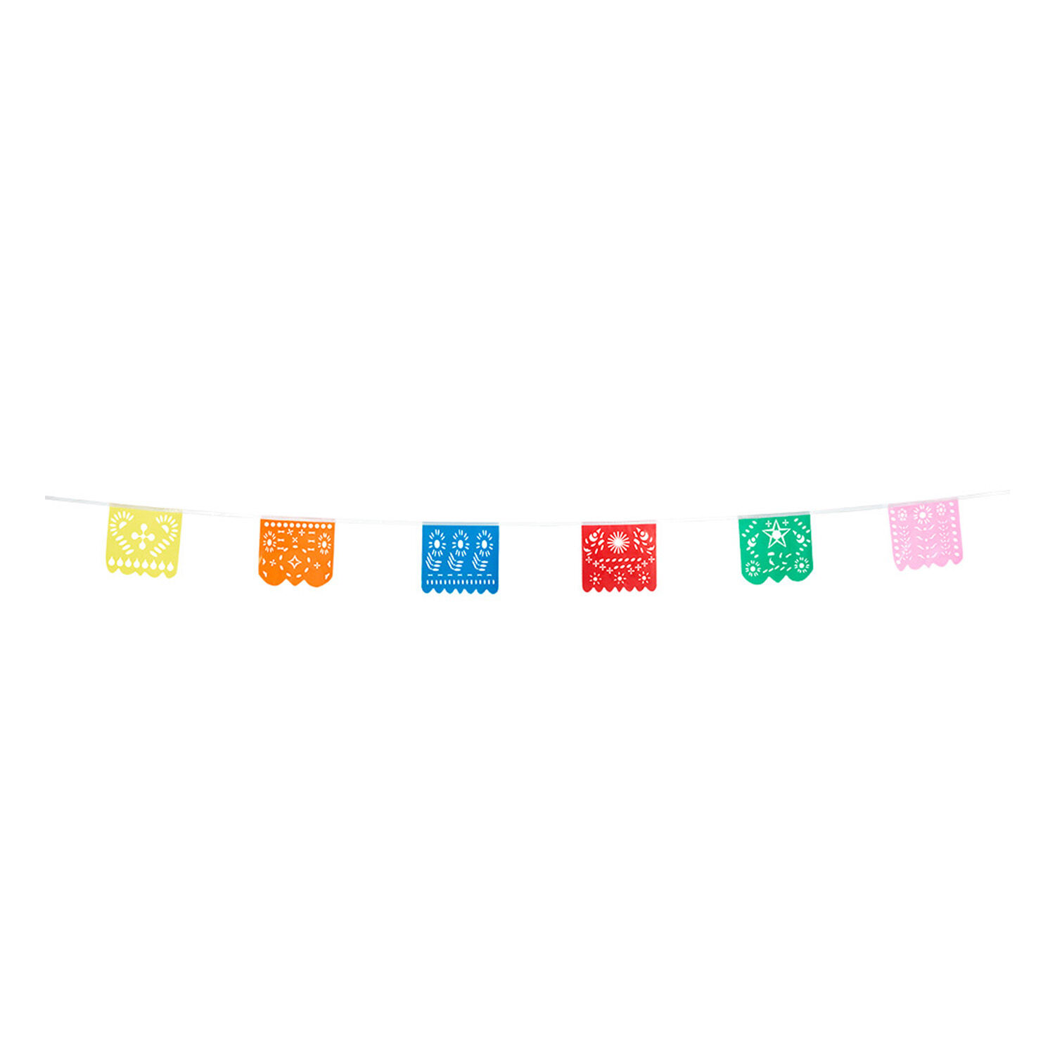 SALE Fahnenkette Fiesta, bunt, 6m aus Kunststoff, Mexico Bild 2