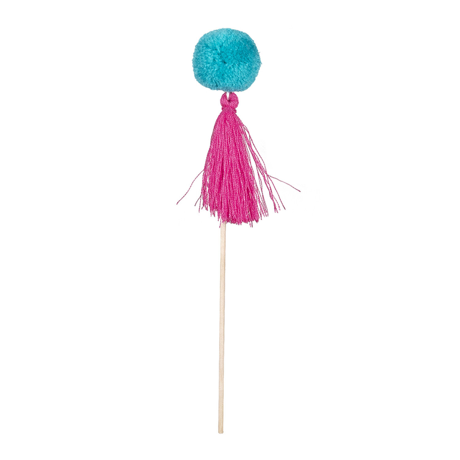 NEU Party-Picker Cocktail-Stbchen Lima mit Pompom, ca. 18cm, 6 Stck Bild 3