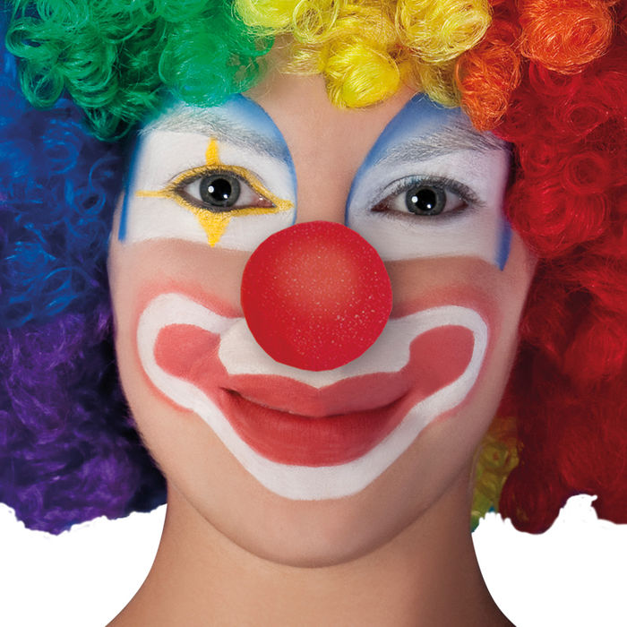 Nase Clown aus Schaumstoff, 12 Stück, rot