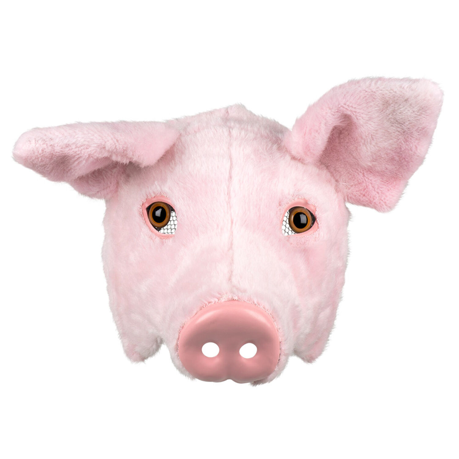 NEU Plsch-Halbmaske Schwein, rosa