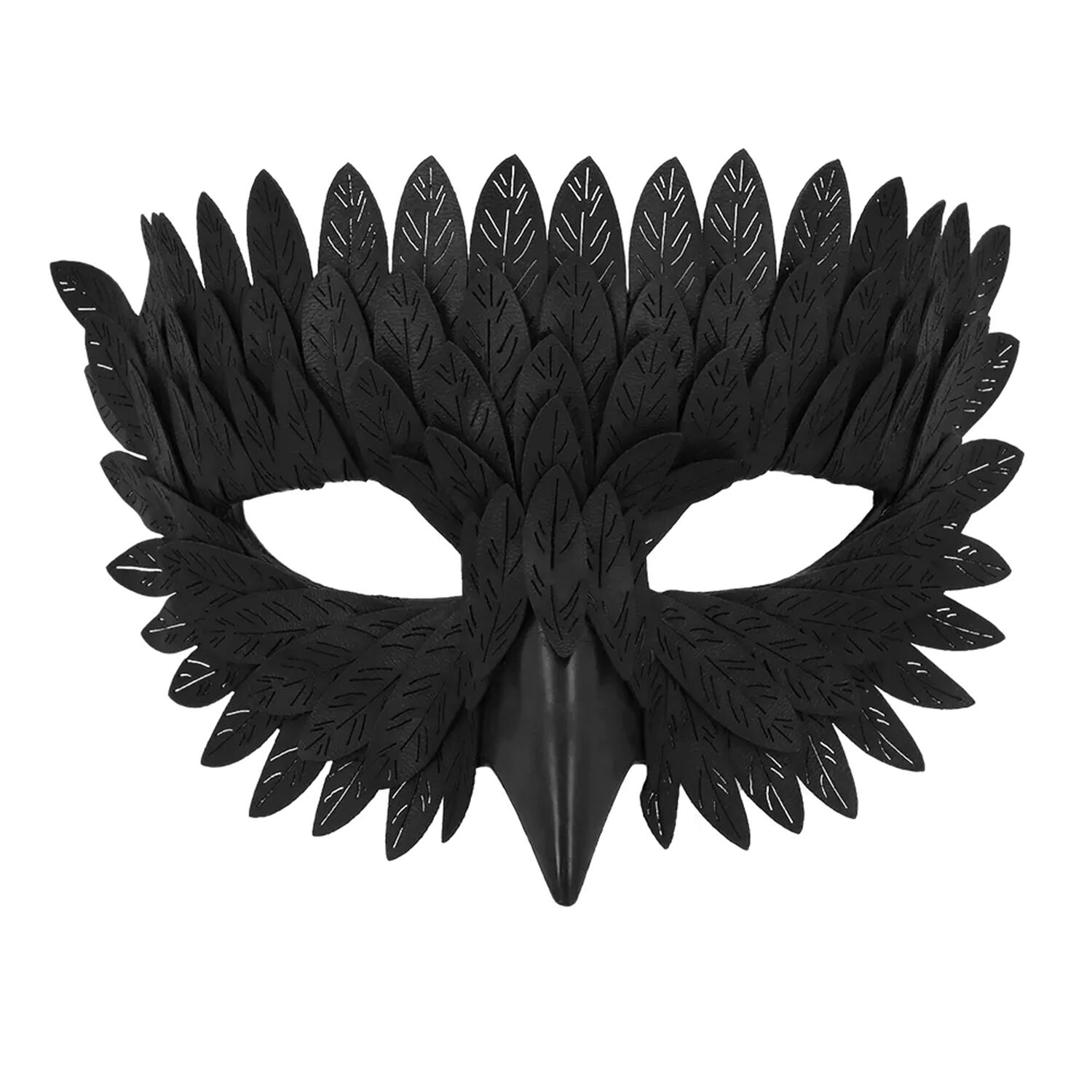 NEU Maske Rabe schwarz, aus Gummi Bild 2
