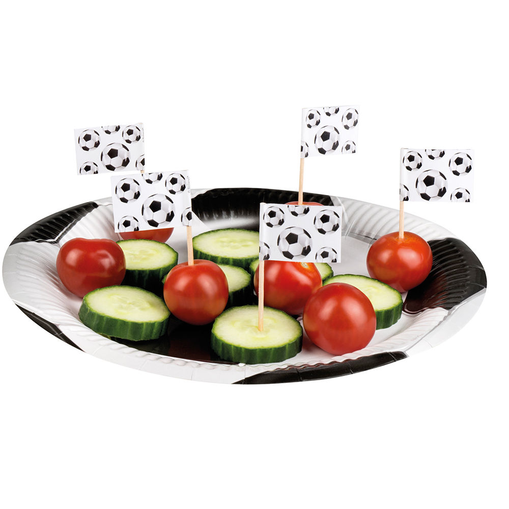 Party-Picker Fuball-Star, 24 Stck, ca. 7cm