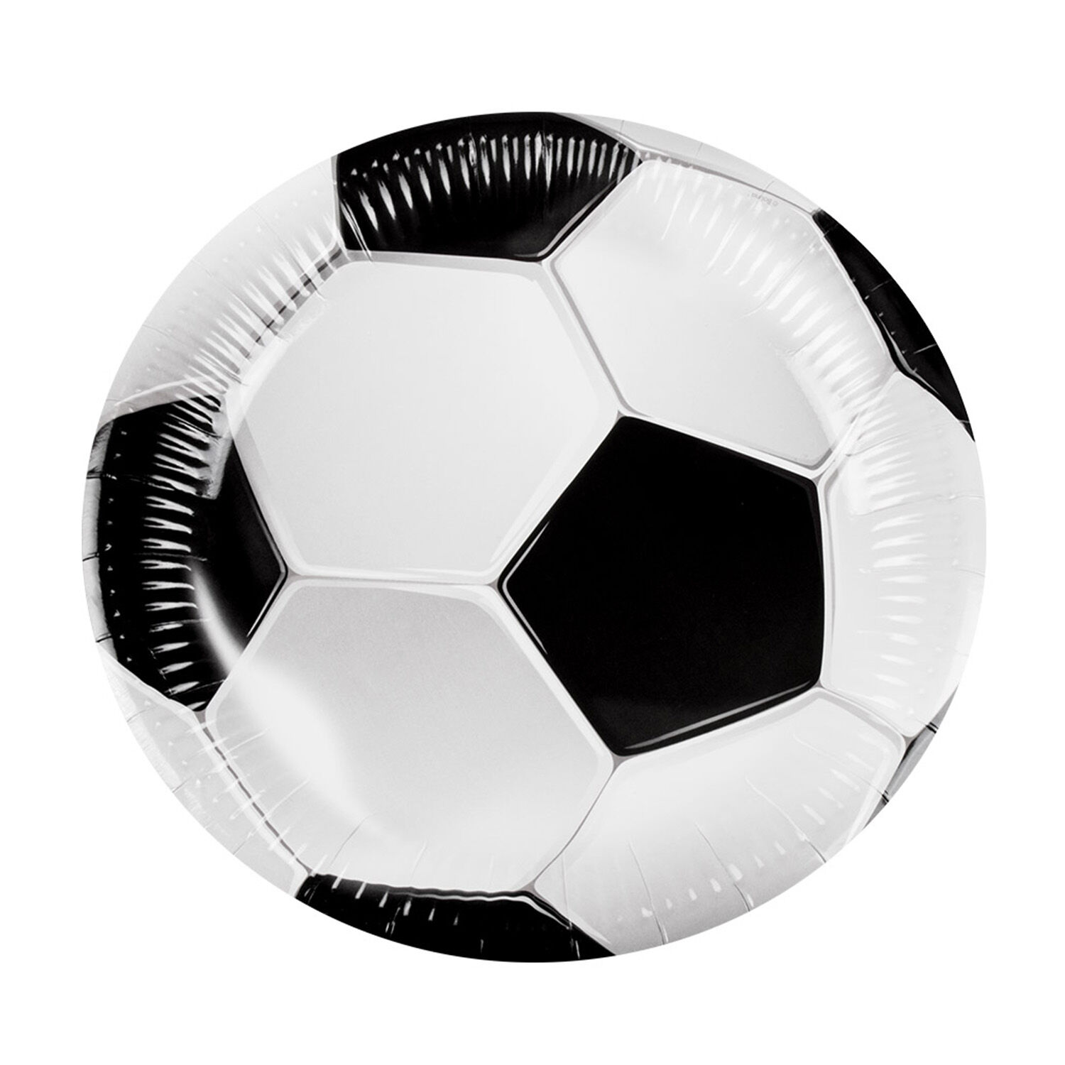 SALE Papp-Teller Fuball, ca. 23cm, 10 Stck