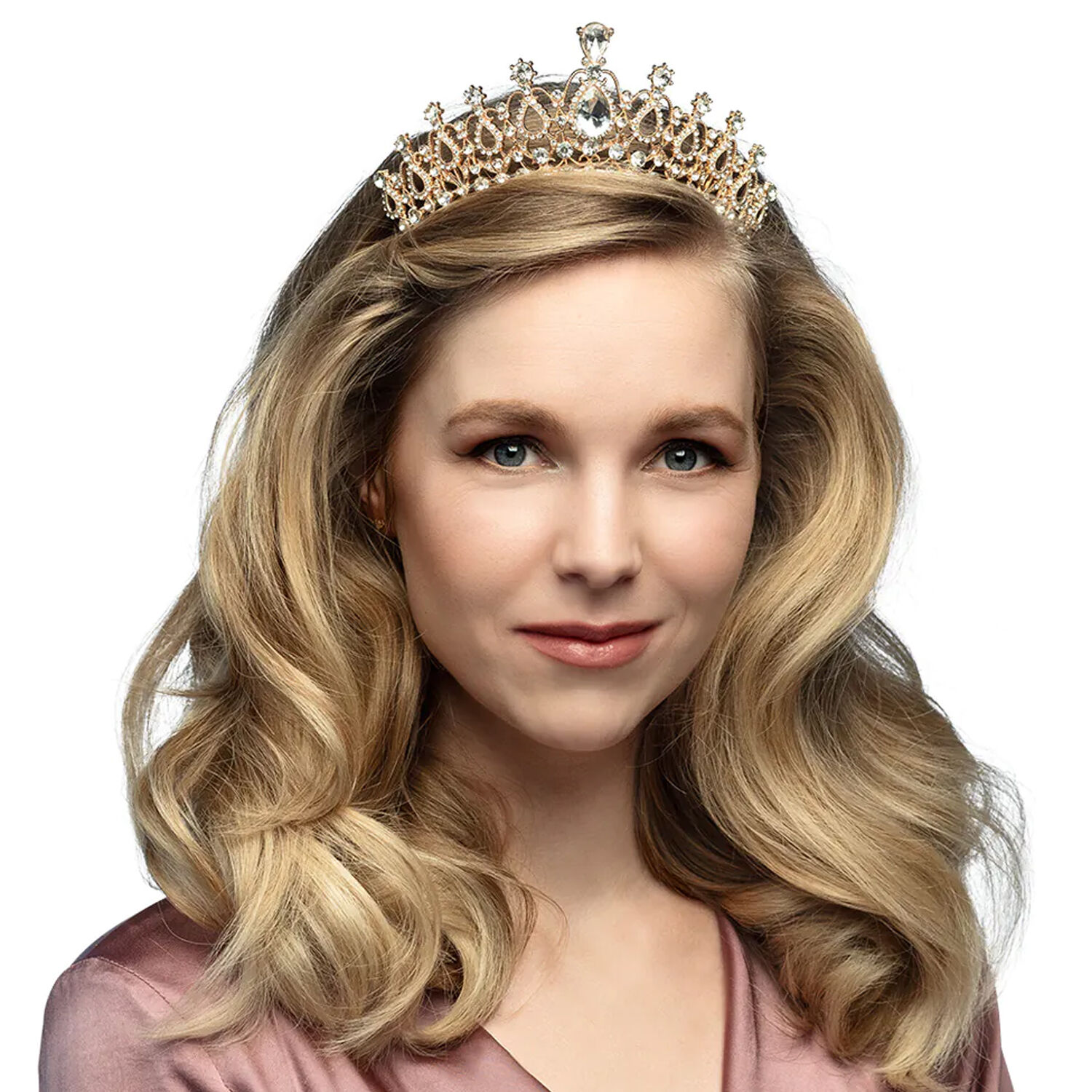 NEU Diadem Knigin Sophia, mit Schmucksteinen Bild 4