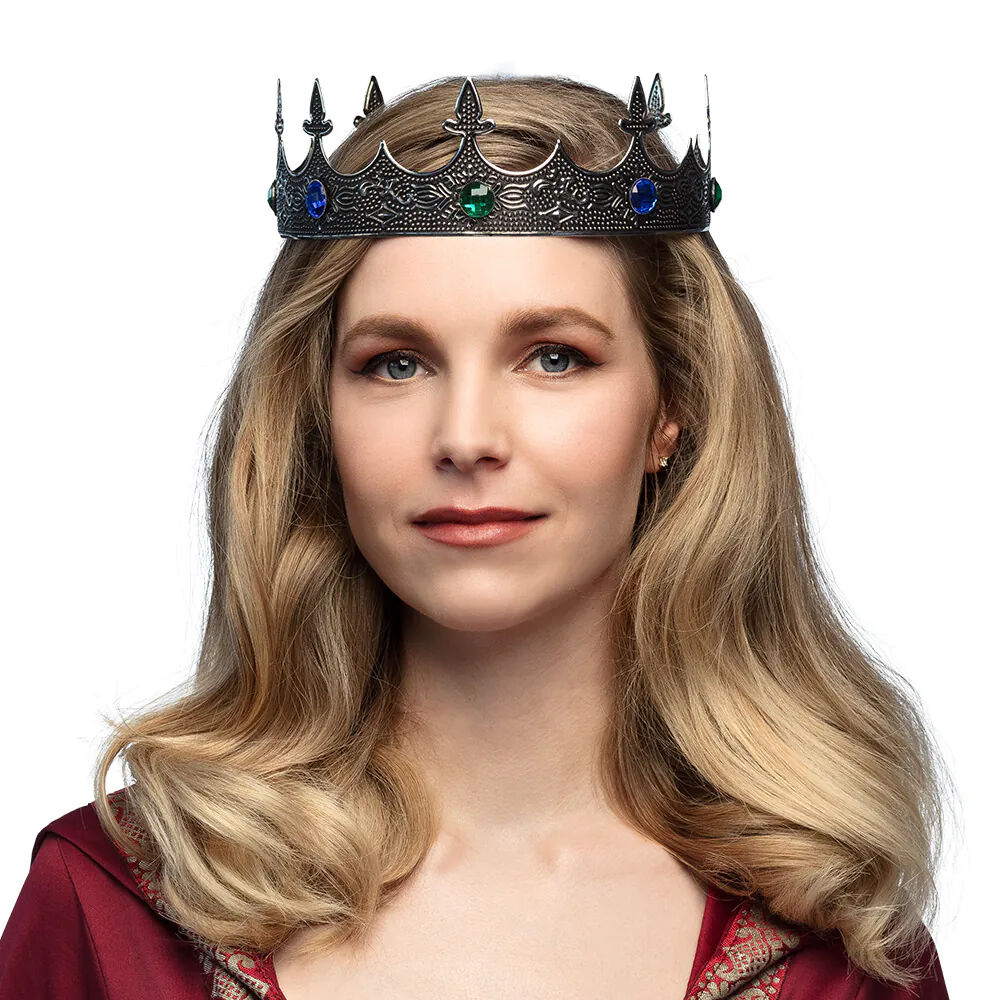 NEU Krone Queen Isabella, silber, aus Metall Bild 2