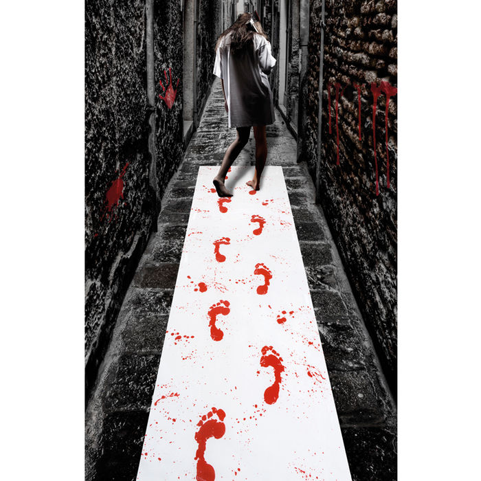 blutiger Teppich für Halloween Party Deko Läufer Zombies Horror 4,50m x 0,60 cm 