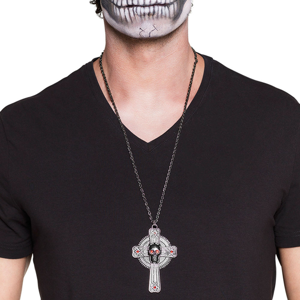 Dia de los Muertos Halskette mit Totenkopf Halloween-Schmuck