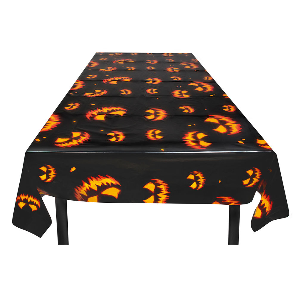 Tischdecke Halloween Kürbis, 120x180 cm
