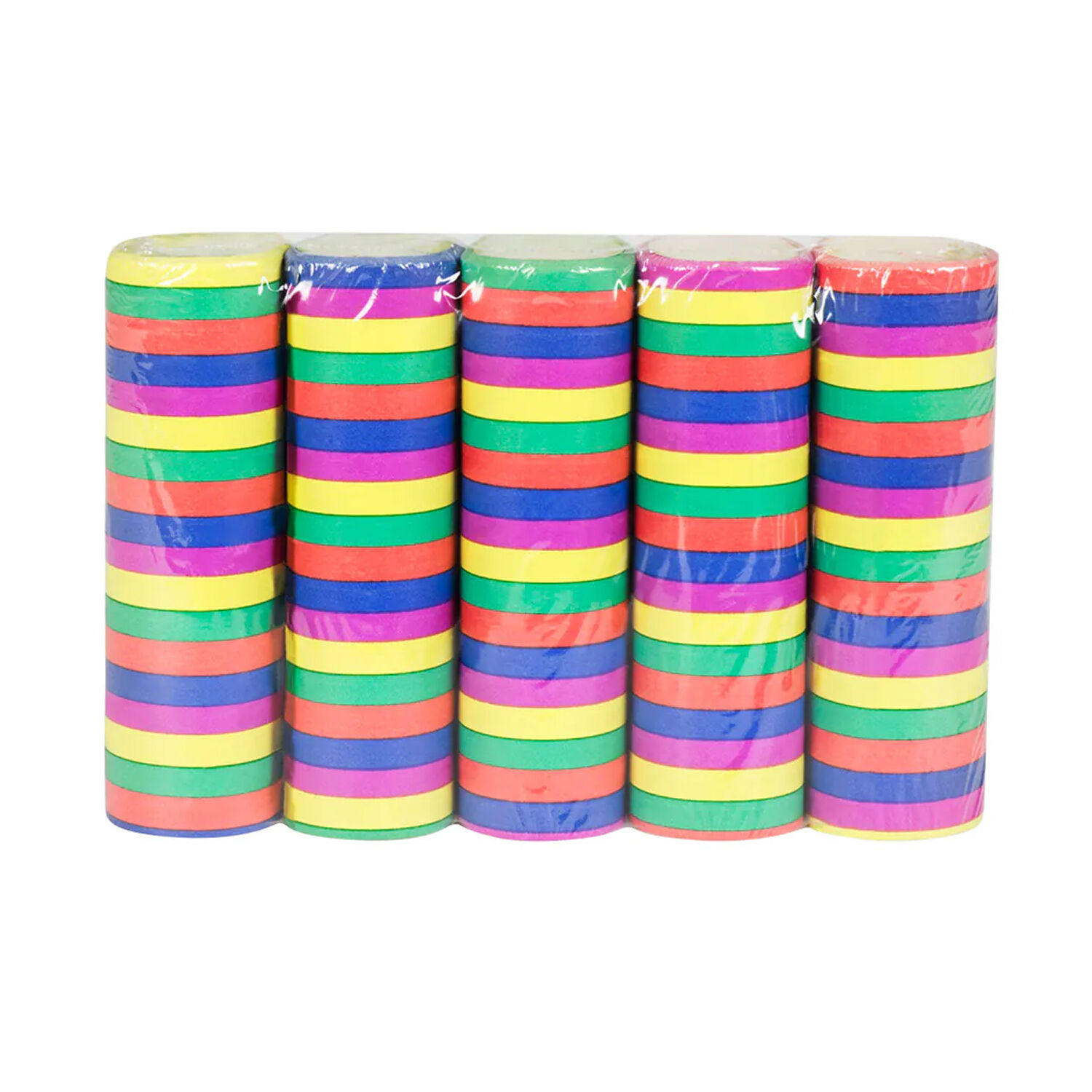 Luftschlangen Standard bunt, flammensicher, 5 Rollen