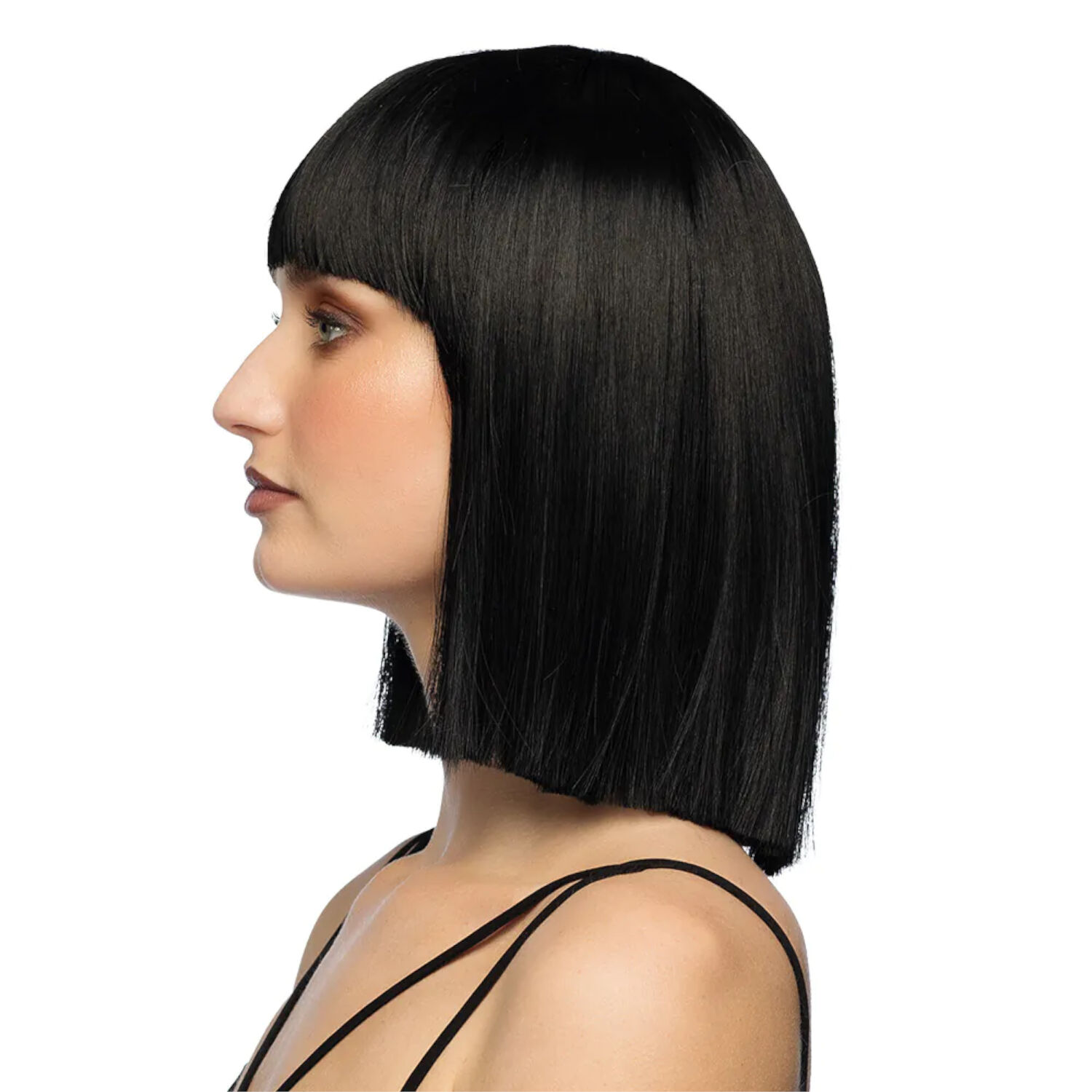 Per�cke Damen Djamilla, Longbob, Premium-Qualit�t, Schwarz Bild 3
