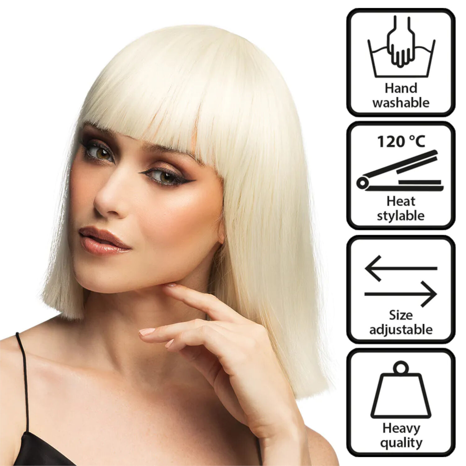 Per�cke Damen Djamilla, Longbob, Premium-Qualit�t, Blond Bild 2