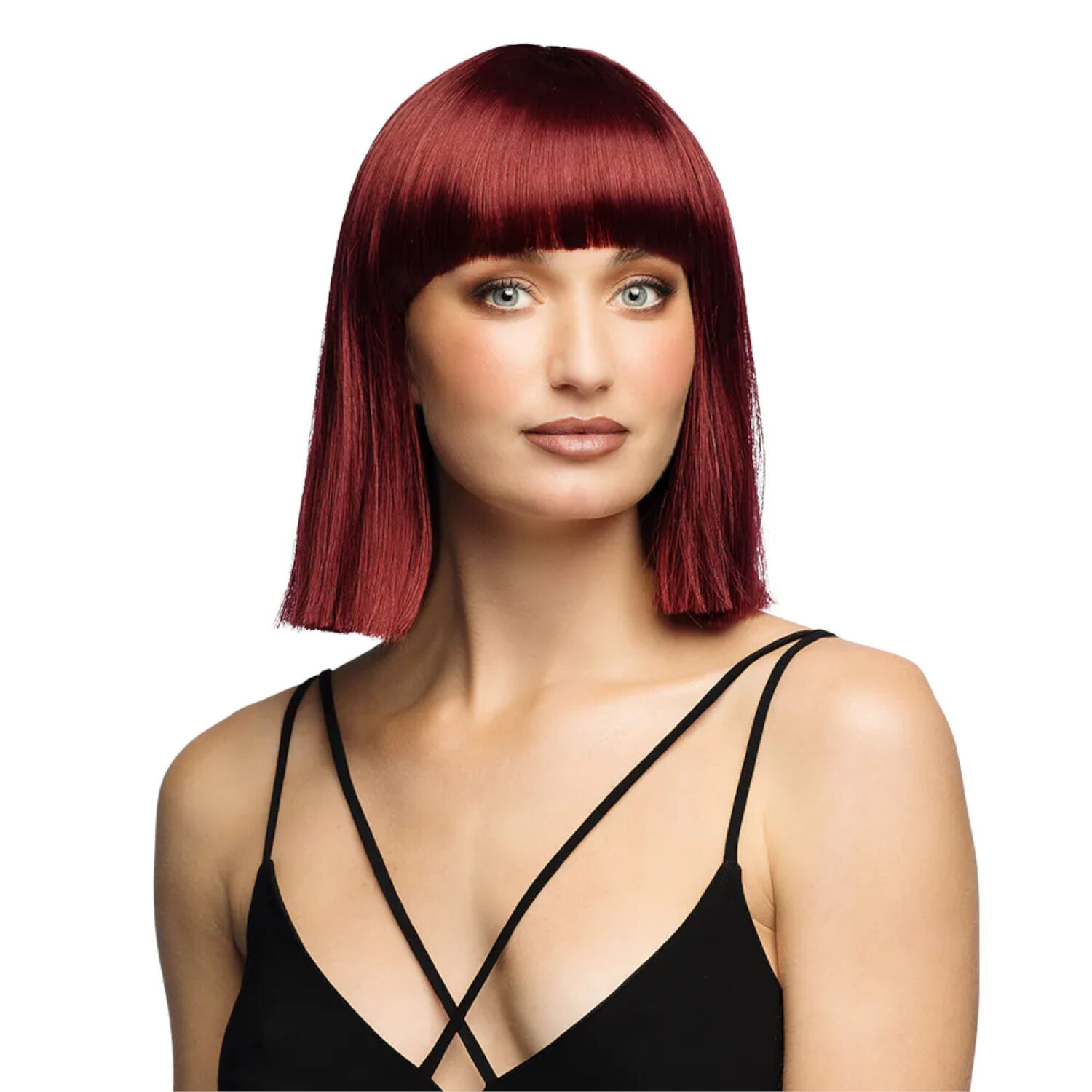 Per�cke Damen Djamilla, Longbob, Premium-Qualit�t, Sienna Braun