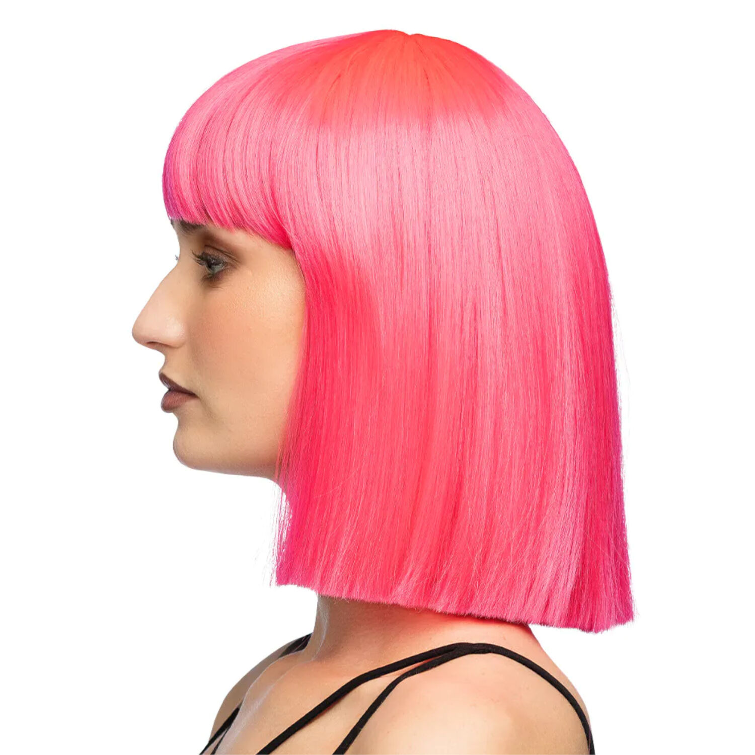 Per�cke Damen Djamilla, Longbob, Premium-Qualit�t, Pink Bild 3