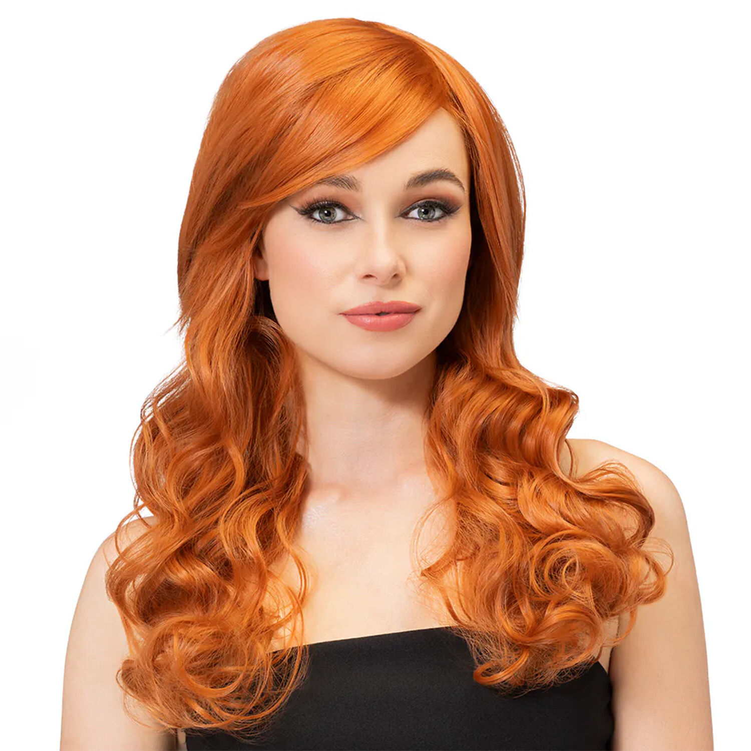 NEU Per�cke Julietta, Langhaar gewellt, kupfer, Premium-Qualit�t