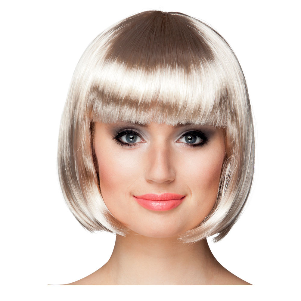 Percke Damen Foxy Bob, Pagenkopf mit Pony, Cabaret, platin