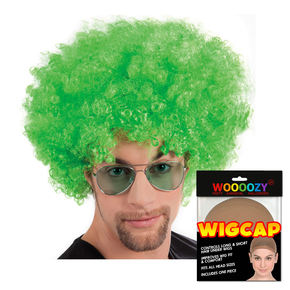 Joker Perücke Grün Mit Makeup Set - Komplett Kostüm Für Halloween