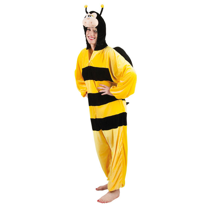 Damen- und Herren-Kostüm Overall Biene, Gr. M-L bis 180cm Körpergröße - Plüschkostüm, Tierkostüm Bild 3