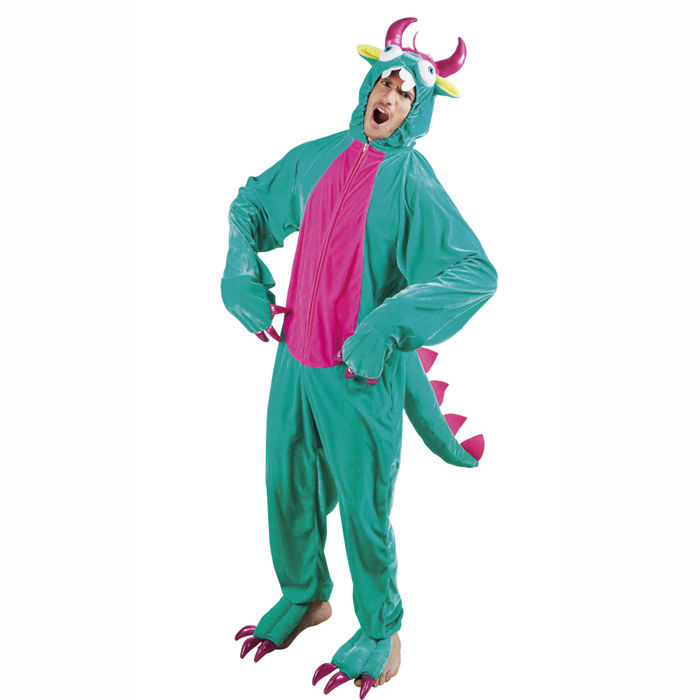 Damen- und Herren-Kostüm Overall Monster, Gr. M-L bis 180cm Körpergröße - Plüschkostüm, Tierkostüm Bild 2