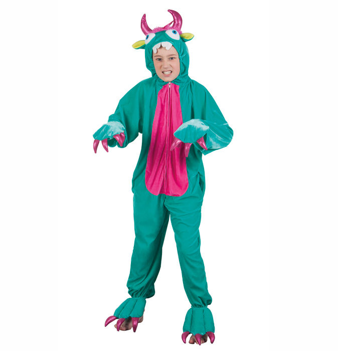 Kinder-Kostm Overall Monster, Gr. M bis 140cm Krpergre - Plschkostm, Tierkostm