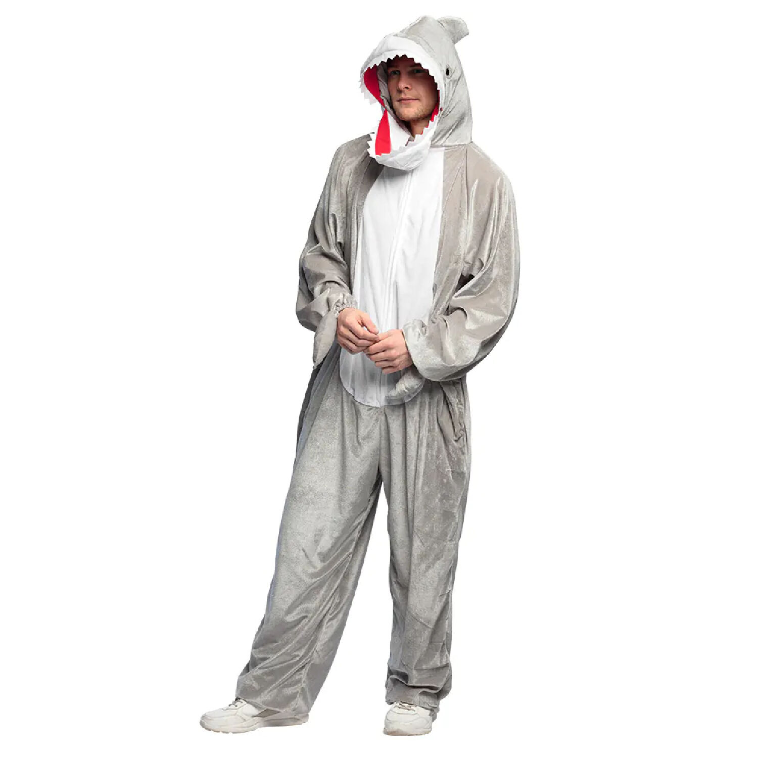 Damen- und Herren-Kostm Overall Hai, Gr. S bis 165cm Krpergre - Plschkostm, Tierkostm