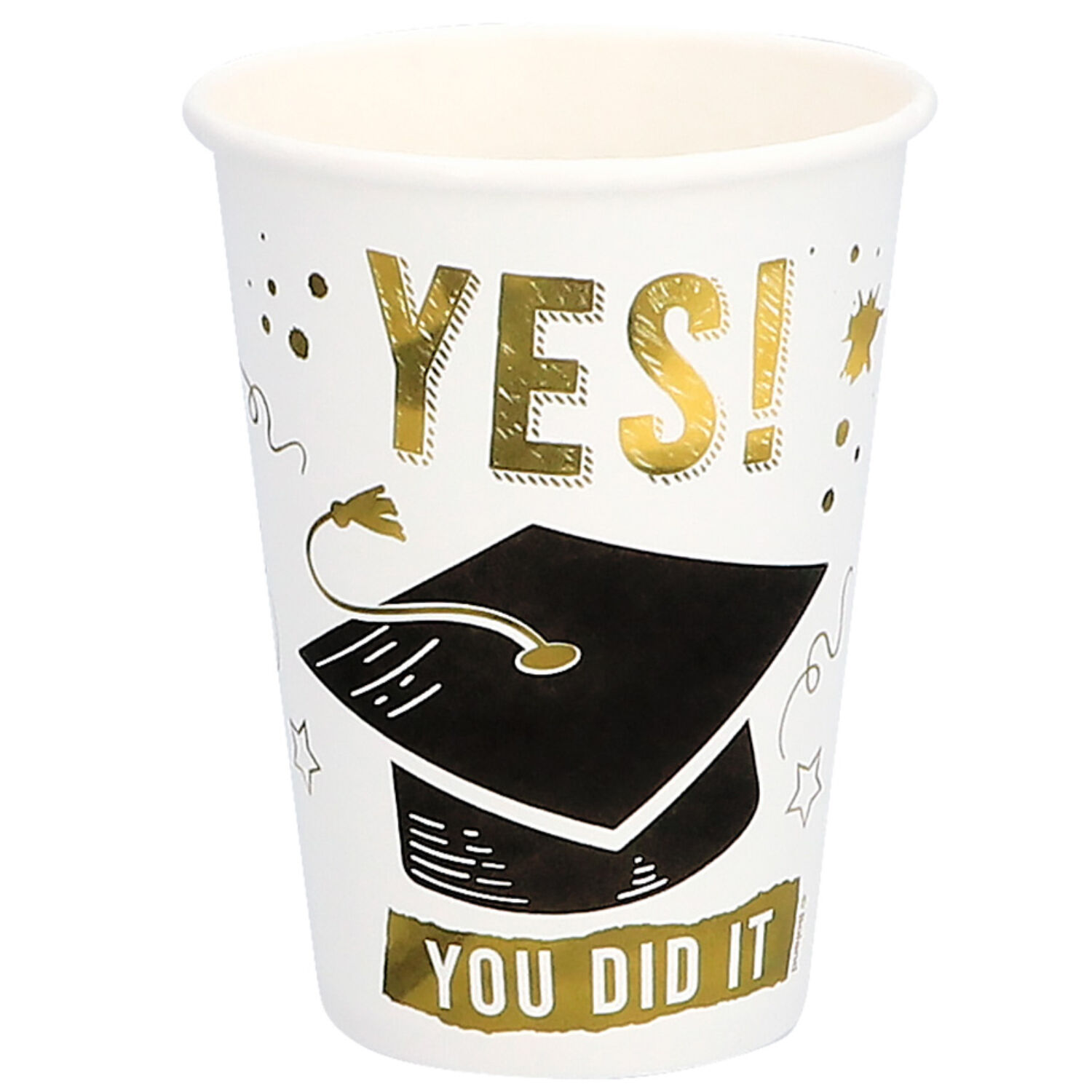 SALE Papp-Becher Graduation Yes you did it, 8 St�ck