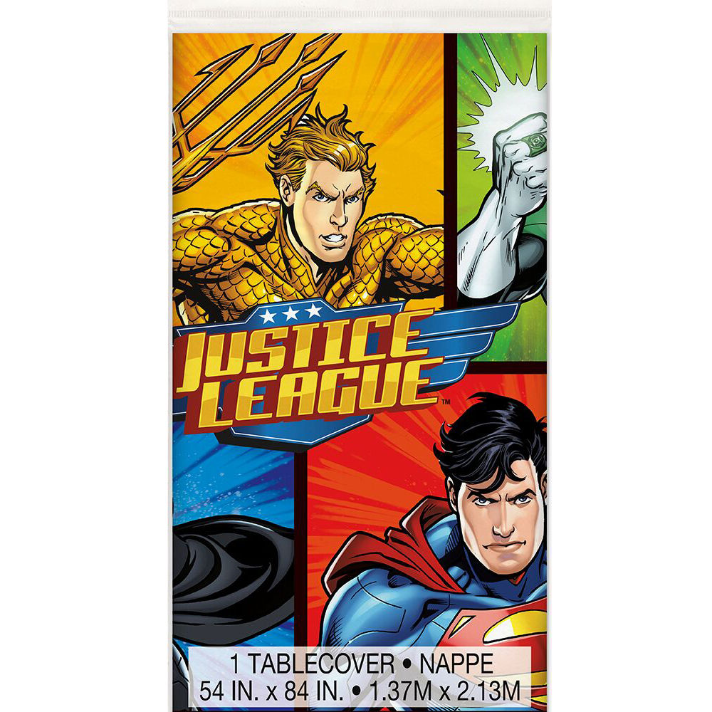 SALE Tischdecke Justice League, aus Kunststoff, ca. 137x213cm