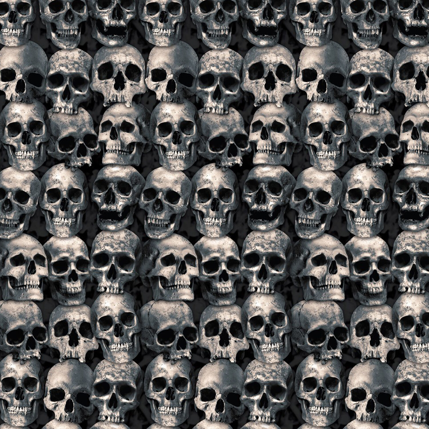 SALE Riesige Wandbespannung in Totenkopfoptik fr Halloween & Co., Gre ca. 120 cm x 600 cm