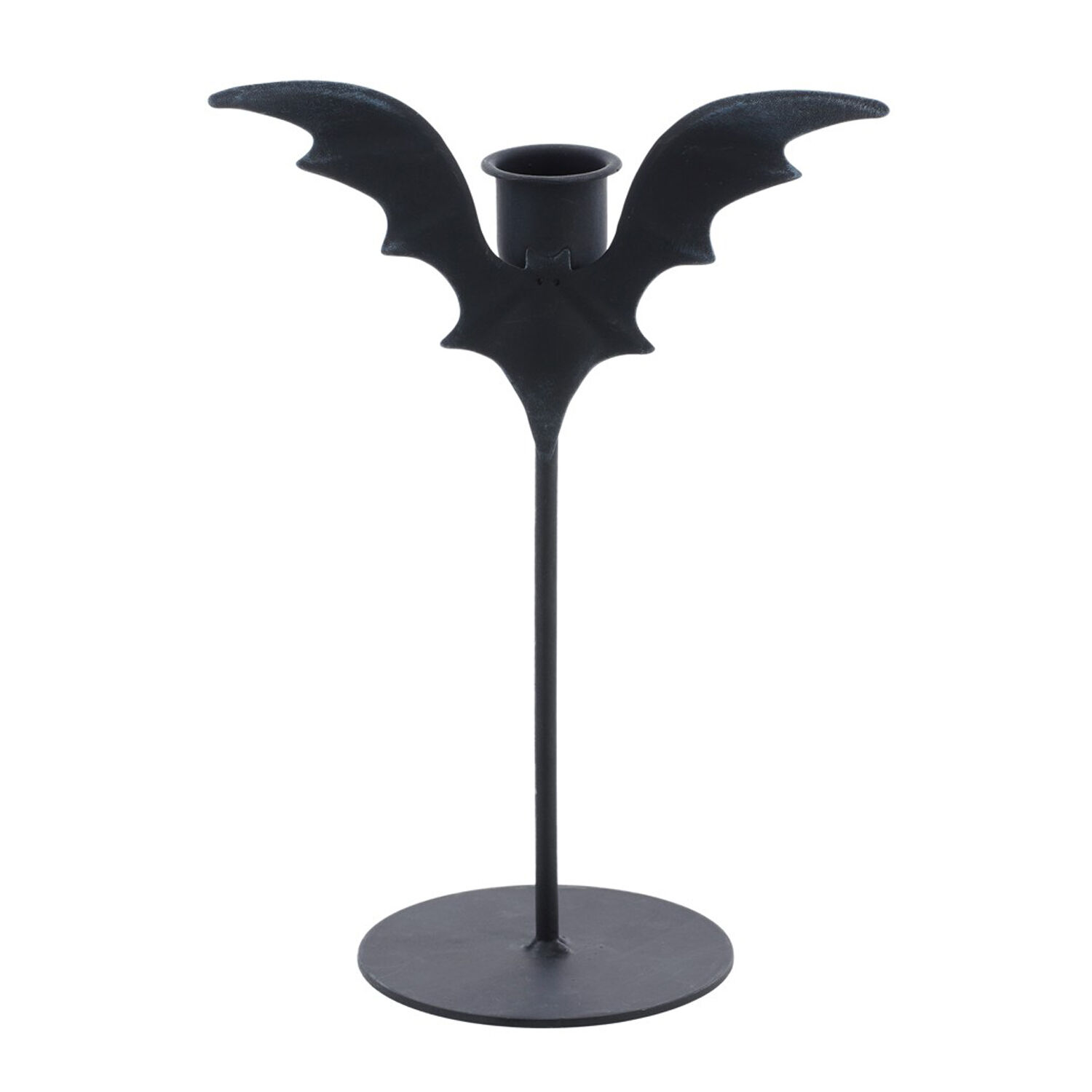 SALE Fledermaus Kerzenstnder aus schwarzem Metall, Gre ca. 14 cm x 8,5 cm x 19,5 cm