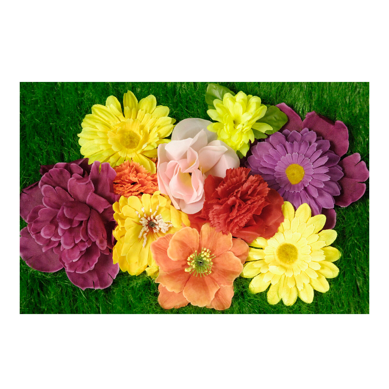 NEU Blten-Sortiment Blumen-Mix, sortierte Farben, 10 Stck