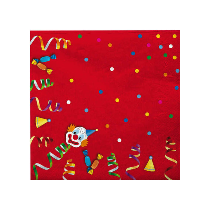Servietten Clown, 20 Stck