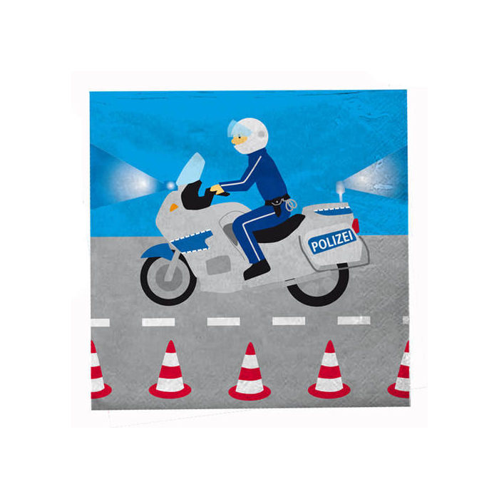 Servietten Polizei 20 Stk.