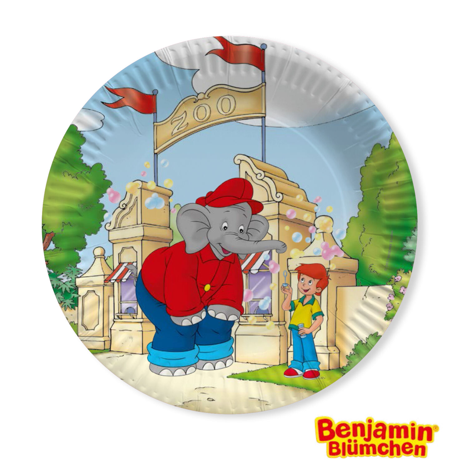 SALE Pappteller Benjamin Blmchen, 8 Stck,  23 cm