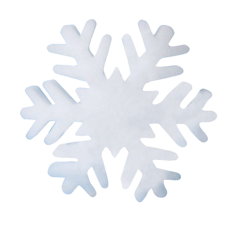 Schneeflocke, Vliesstoff, wei, 17cm