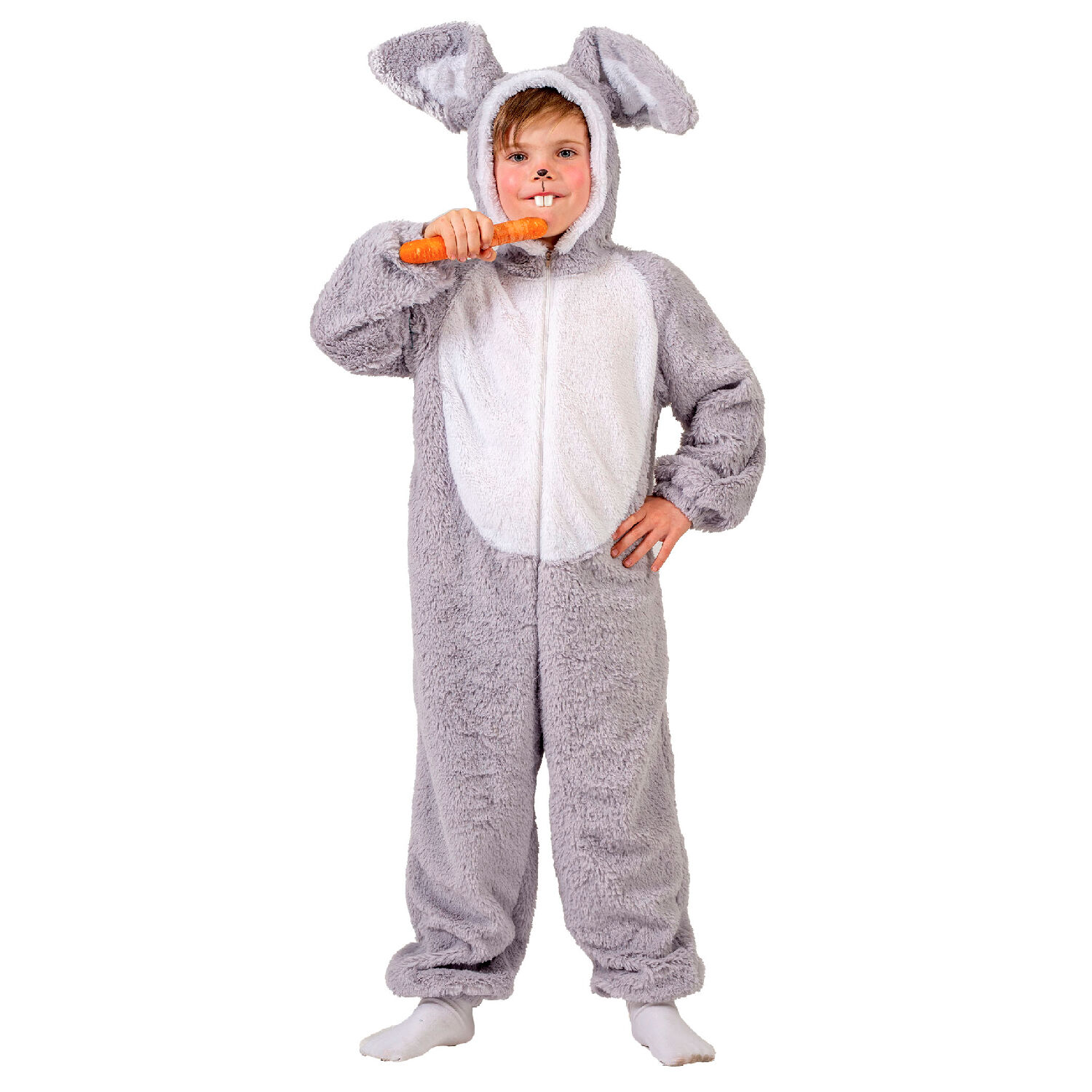 NEU Kinder-Kostm Overall Kaninchen, grau, Gre 116