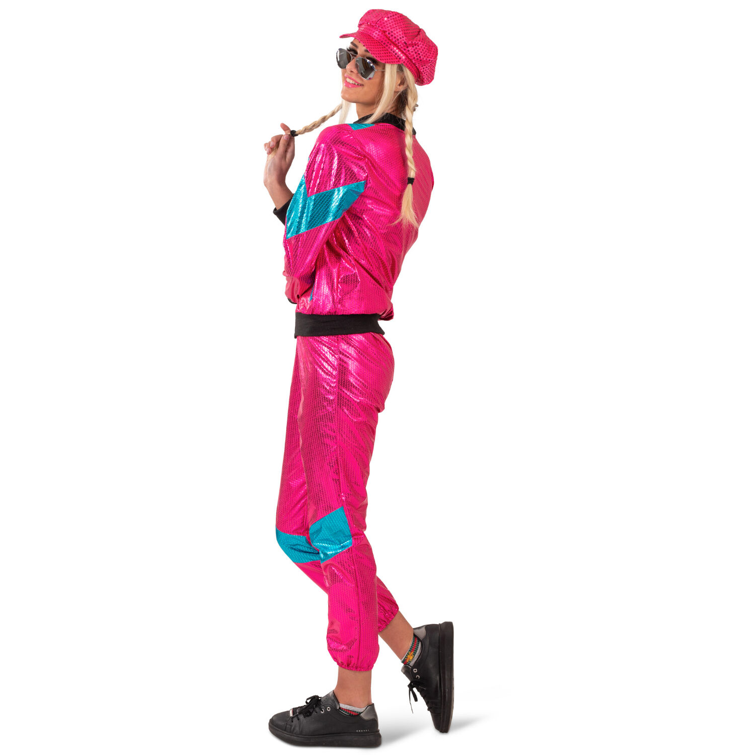 NEU Jogging-Anzug Patsy, Pink-Blau-Metallic, Gre 36-38 Bild 3